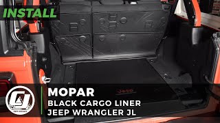 20182021 Jeep JL Install  Mopar Black Cargo Liner [upl. by Annayad]