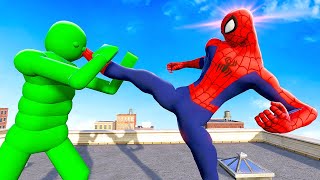 Fighting AI Ragdolls as SPIDERMAN  Overgrowth Mods Gameplay [upl. by Oballa]