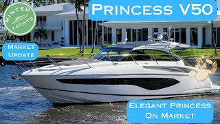 NewtoMarket Princess V50 Yacht Explore the Luxurious Princess Express Coup with Convertible Top [upl. by Dmitri]