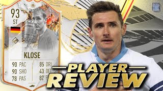 93 TROPHY TITANS ICON KLOSE PLAYER REVIEW FIFA 23 Ultimate Team [upl. by Cosette]