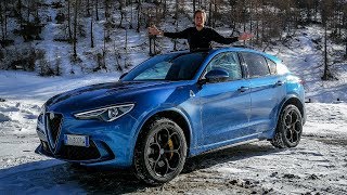 Alfa Romeo Stelvio Quadrifoglio  Is it Fun in the Snow Sub ENG [upl. by Mann]