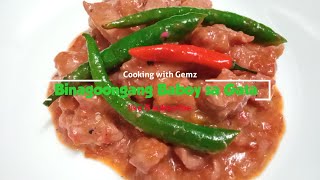 How to cook Binagoongang Baboy sa Gata I Cooking with Gemz [upl. by Barnebas347]