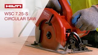 OVERVIEW of Hiltis WSC 725S circular saw for heavy cutting applications [upl. by Sindee]