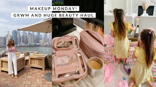 MAKEUP MONDAY IS BACK GRWM NYC AND HUGE BEAUTY HAUL💕VLOG 09 [upl. by Ellerehc]