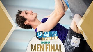 🔥IFSC Mens Final World Cup PRAGUE Bouldering 2023 💪🏼 [upl. by Jumbala]