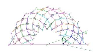 Hoberman Arch Mechanism [upl. by Ardnatal519]