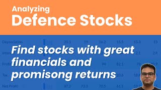 Analyzing Defence stocks  Most promising defence stock [upl. by Decato]