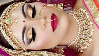 INDIAN BRIDAL LONG LASTING Summer WATERPROOF Makeup Tutorial गर्मी में दुल्हन का मेकअप कैसे करें [upl. by Seditsira]