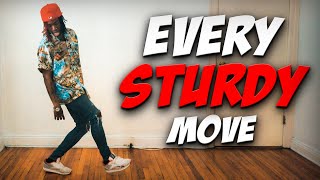 Every Sturdy Dance Move in 1 VIDEO  How to Get Sturdy Tutorial [upl. by Dijam]