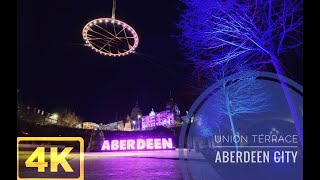 Aberdeen Scotland City Center  Union Terrace Gardens 4K [upl. by Philbin]