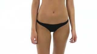 Roxy Surf Essentials Itsy Bitsy Bikini Bottom  SwimOutletcom [upl. by Doowron]