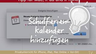 App Tipp Kalender SchulferienKalender laden [upl. by Alaehcim]