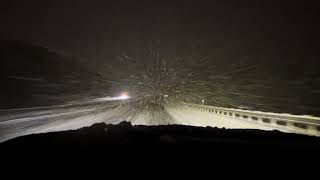 Snowstorm Dashcam I95 South Maine Turnpike mesoscale snow bands [upl. by Enidlareg358]