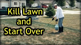 How To Kill A Lawn and Start Over  Lawn Renovation Step 1 [upl. by Halfon997]