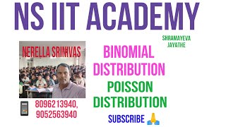 BINOMIAL DISTRIBUTION POISSON DISTRIBUTION [upl. by Den]