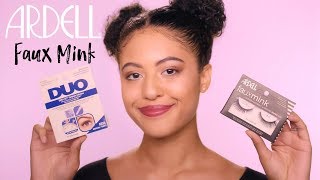 ARDELL  How to Apply Faux Mink Lashes Using DUO Quick Set [upl. by Naegem]