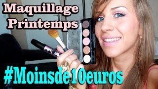 Maquillage Printemps  Moins 10euros [upl. by Jensen374]