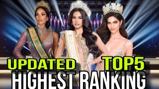 MISS GRAND INTERNATIONAL UPDATED TOP5 HIGHEST RANKING Top5 Prediction 2024 [upl. by Leach]