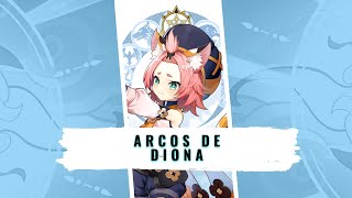 Qué arco 4 estrellas es mejor para DIONA  Genshin Impact Shorts [upl. by Eycats398]