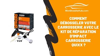 Comment débosseler votre carrosserie avec le Kit de réparation dimpact carrosserie Quixx [upl. by Adelbert541]