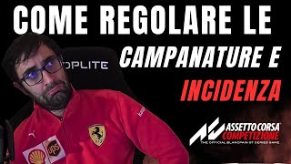 INIZIARE A SETTARE EP2 COME REGOLARE CAMPANATURE E INCIDENZA acc tutorial [upl. by Ahsac682]