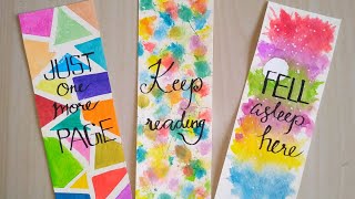 Make your own bookmarks l Easy DIY bookmark ideas l 3 Super easy colorful bookmark ideas [upl. by Jeffrey]