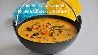 അമ്മ സ്പെഷ്യൽ വെണ്ടയ്ക്ക പാൽ കറി  Nadan Vendakka Pal Curry  Vendakka Mappas Ep525 [upl. by Gustaf]