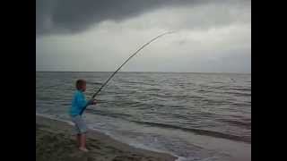 Bluefish fishing in Nei Pori 2014 Greece [upl. by Thilde]