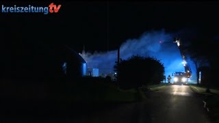 Feuer in einer Biogasanlage in Scharrendorf [upl. by Yojenitsirk726]