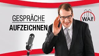 Gespräche aufzeichnen  Ausnahmsweise erlaubt  Betriebsrat Video [upl. by Tnirb]