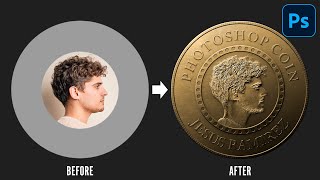 How To Make a Realistic Coin In Photoshop [upl. by Ayhdiv147]