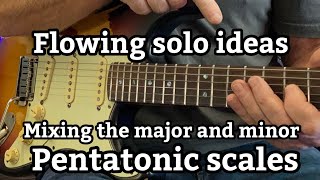 HOW TO MIX THE MAJOR AND MINOR PENTATONIC SCALE RUSTYS GUITAR IMPROVISATION LESSON [upl. by Jonell]