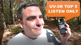 Baofeng UV5R Top 5 things to listen to [upl. by Huskey]