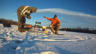 Early Ice Jigging for Panfish at Lake Ontelaunee [upl. by Steffie57]