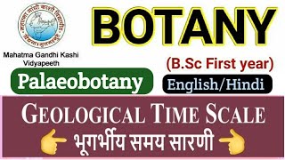 Geological Time Scale in HindiGeological Time Scale BSc 1st year Botany 3rd Paper Plant Evolution [upl. by Otnicaj]