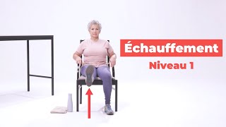 Exercices pour les aînés  Échauffement  Niveau 1 de 4 [upl. by Aerdnod688]