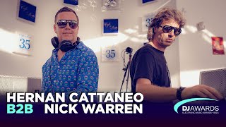 DJ Awards Exclusive Sunset 2019  Hernan Cattaneo b2b Nick Warren Live Café Del Mar [upl. by Urial]