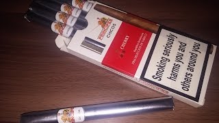 La Aurora Principe Chicos CHERRY cigar Review [upl. by Novrej]