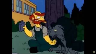 Groundskeeper Willie vs Wolf [upl. by Ahcirt]