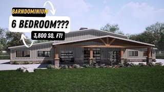 2 Story Barndominium Home With 6 Bedrooms [upl. by Raveaux938]