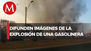 Captan momento exacto de la explosión en gasolinera de Tula Hidalgo [upl. by Ahsitra24]