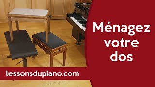 Banquette piano Comment la choisir et mon Astuce Confort pour votre dos [upl. by Elysha29]