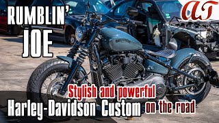 2022 HarleyDavidson STREET BOB 114 Custom RUMBLIN’ JOE  AampT Design [upl. by Ajaj164]