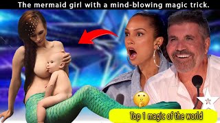 Britains Got Talent 2024 Magician Sacred Riana raises the bar with UNBELIEVABLE magic GoldenBuzzer [upl. by Koal]