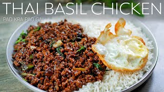 Thai Basil Chicken Recipe  Bicapaw  Pad Kra Pao Gai  ผัดกระเพราไก่  Bangkok Street Food [upl. by Lally]