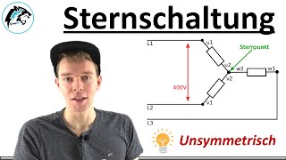 Unsymmetrische Sternschaltung ohne Neutralleiter  Mehrphasensysteme [upl. by Roddie350]