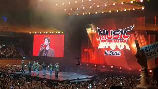 EXO and EXOL singing HAPPY BIRTHDAY to CHEN 180915  KBS Music Bank Berlin [upl. by Neelyhtak]