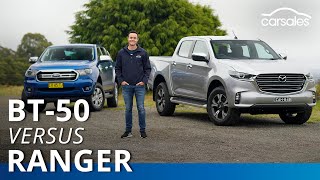 Ford Ranger v Mazda BT50 2020 Comparison carsalescomau [upl. by Akeemahs]