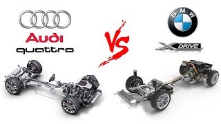 xDrive 4WD Sport vs Quattro Ultra  4X4 System BMW vs AUDI [upl. by Leonanie]