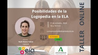 Logopedia para mejorar la calidad de vida en la ELA [upl. by Eissert]